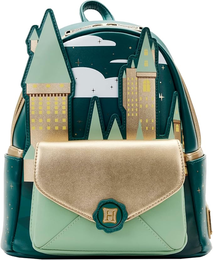 Loungefly Harry Potter Golden Hogwarts Mini Backpack