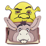 Loungefly Shrek and Donkey Cosplay Backpack