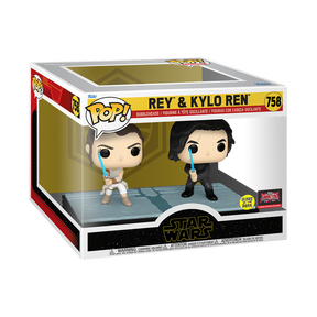 Rey & Kylo Ren (Glow) Star Wars Funko Pop