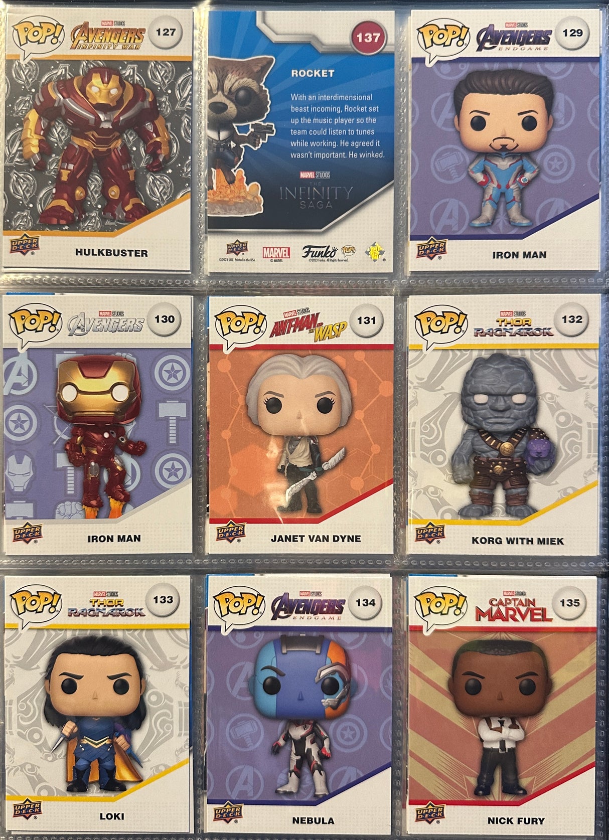 The Infinity Saga Trading Cards (#127-135)