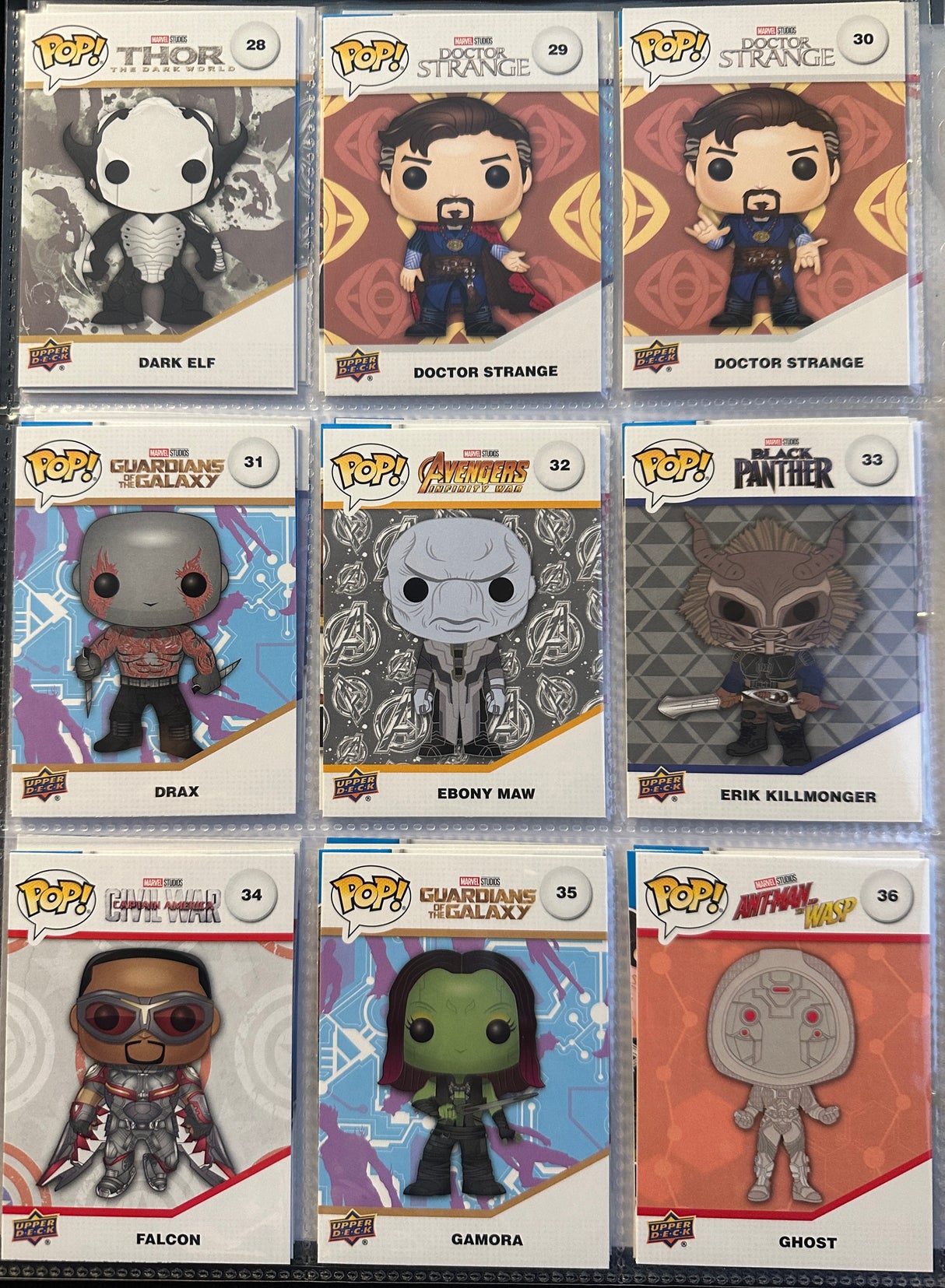 The Infinity Saga Trading Cards (#28-36)