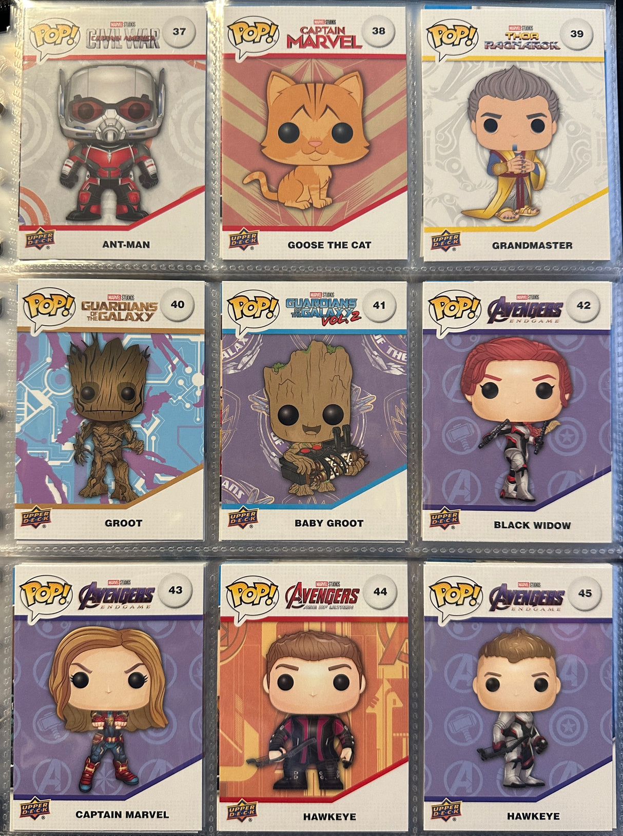 The Infinity Saga Trading Cards (#37-45)