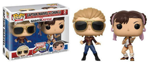 Funko POP! Captain Marvel vs Chun-Li (2-Pack)