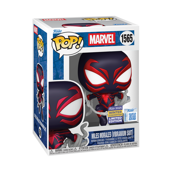 Funko POP! Miles Morales (Vibranium Suit) - Limited Edition 2025 Winter Con Exclusive (Pre-Order)