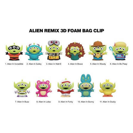 MONOGRAM Disney Pixar Alien Mash-Ups Figural Bag Clip