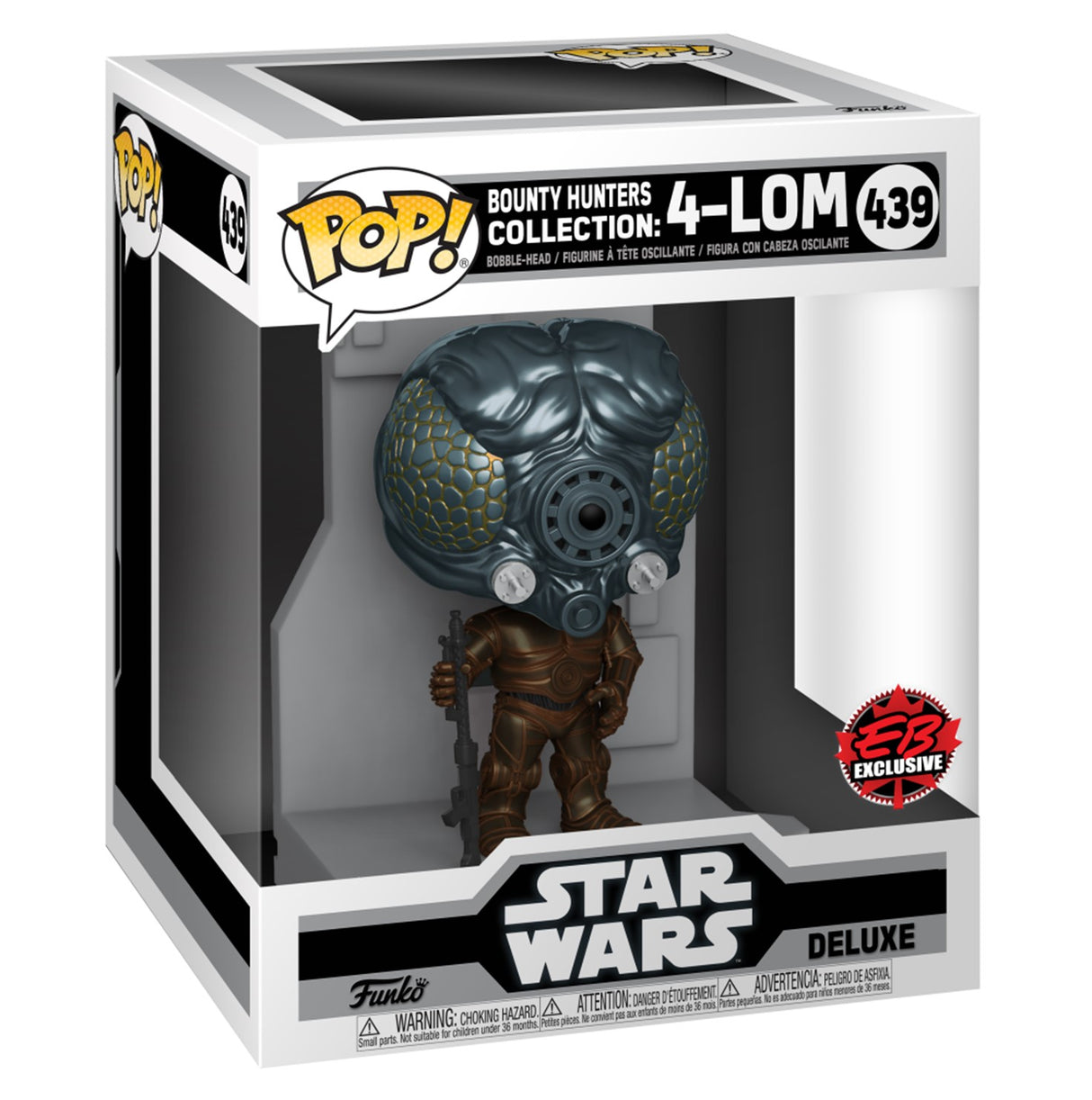 Funko POP! 6" Bounty Hunters Collection: 4-LOM - Limited Edition EB Games Exclusive