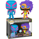 Funko POP! Spider-Man 2099 & Spider-Man India (Black Light) (2-Pack) - Limited Edition Special Edition Exclusive