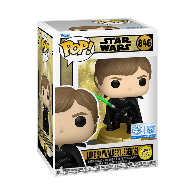Funko POP! Luke Skywalker (Legends) (Glow) - Limited Edition Specialty Series Exclusive