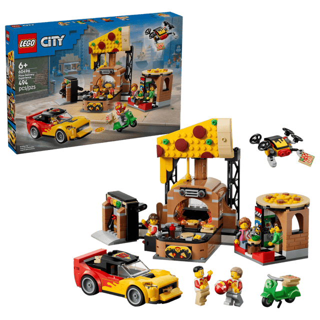 LEGO Pizza Delivery Experience with Vehicles