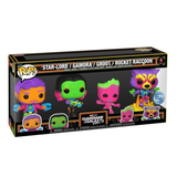 Funko POP! Star-Lord, Gamora, Groot & Rocket Raccoon (Black Light) (4-Pack) - Limited Edition Special Edition Exclusive
