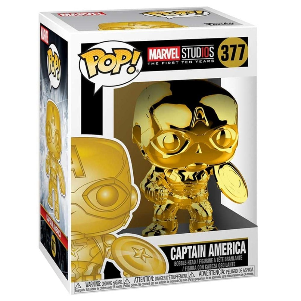 Funko POP! Captain America (Gold Chrome)