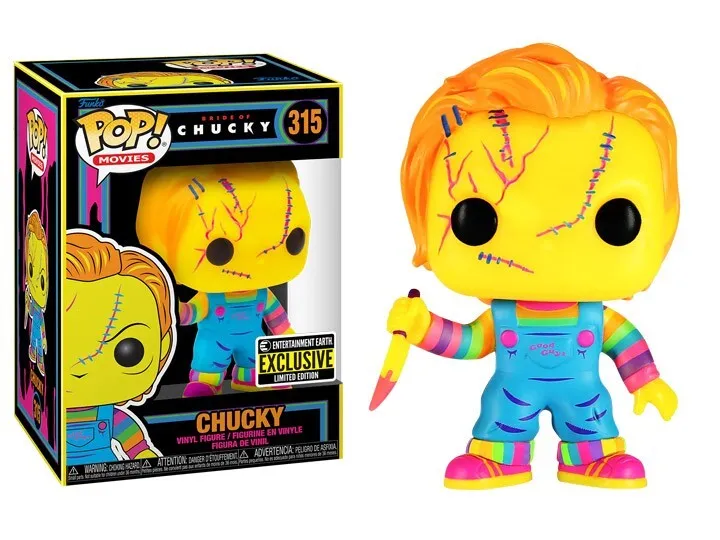 Funko POP! Chucky (Black Light) - Limited Edition Entertainment Earth Exclusive