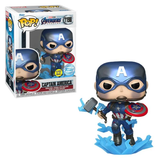 Funko POP! Captain America (Metallic) (Glow) - Limited Edition Special Edition Exclusive