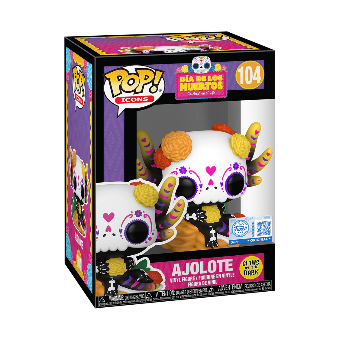 Funko POP! Ajolote (Glow) - Limited Edition Entertainment Earth Exclusive