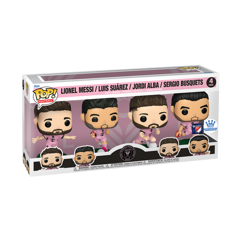 Funko POP! Inter Miami CF (4-Pack) - Limited Edition Funko Shop Exclusive