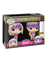 Funko POP! Skating Barbie & Skating Ken (Black Light) (2-Pack) - Limited Edition Hot Topic Exclusive