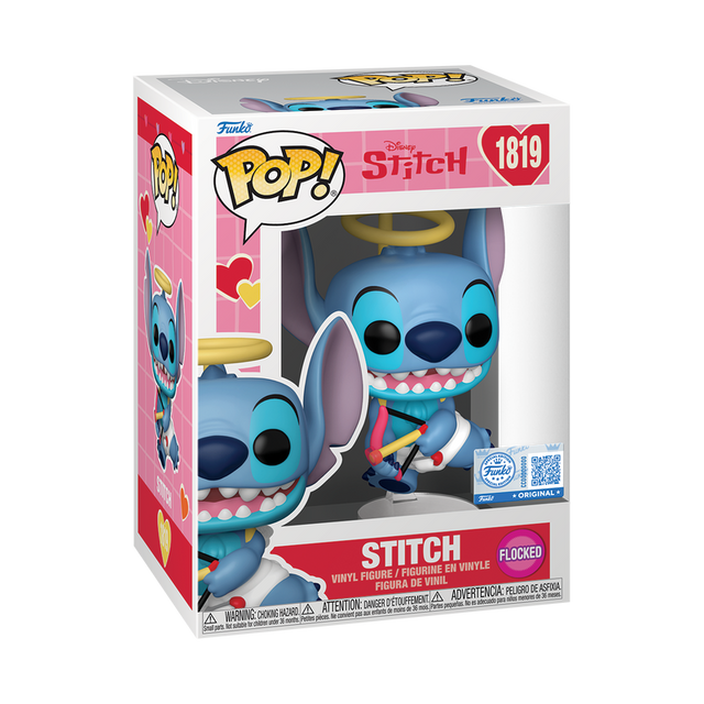 Funko POP! Stitch (Valentine) (Flocked) - Limited Edition Funko Shop Exclusive (Pre-Order)