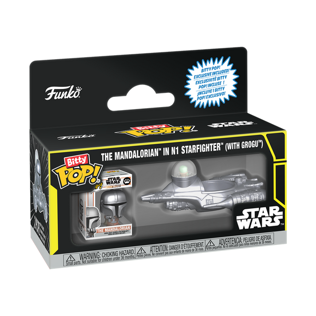 Bitty POP! The Mandalorian in N1 Starfighter (with Grogu) (Pre-Order)