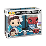 Funko POP! Tanjiro Kamado & Sakonji Urokodaki (2-Pack) - Limited Edition 2023 SDCC Exclusive