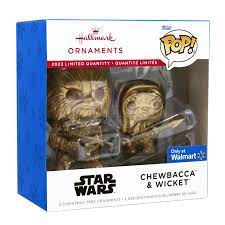Funko POP! Chewbacca & Wicket (Ornament) - Limited Edition Chase - Limited Edition Walmart Exclusive