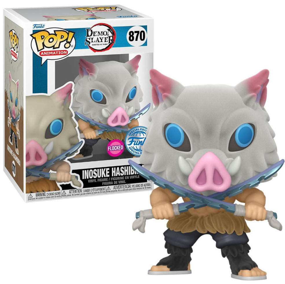 Funko POP! Inosuke Hashibira (Flocked) - Limited Edition Special Edition Exclusive