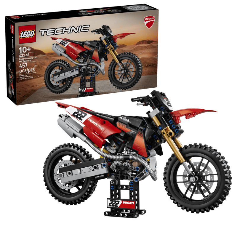 LEGO Ducati Desmo450 MX Factory Motorcycle