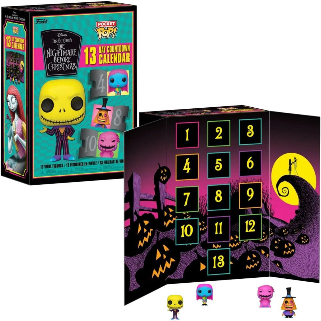Funko POP! The Nightmare Before Christmas 13 Day Countdown Calendar (Black Light)