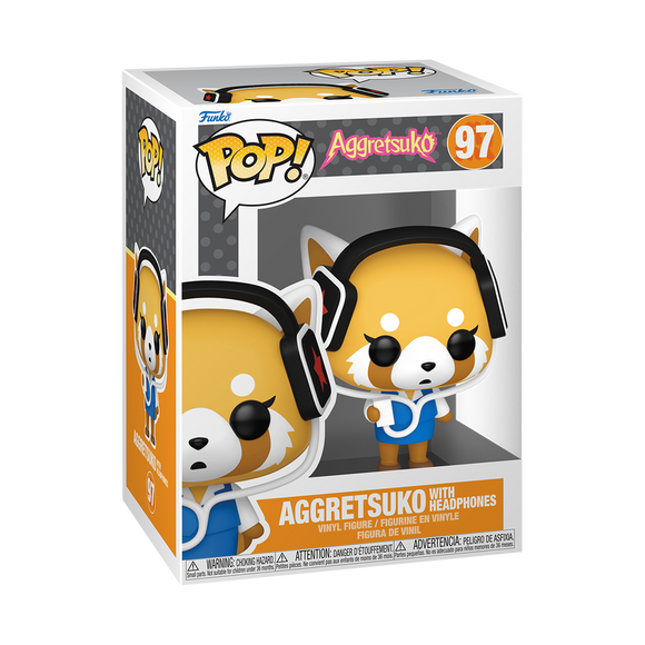 Aggretsuko with Headphones