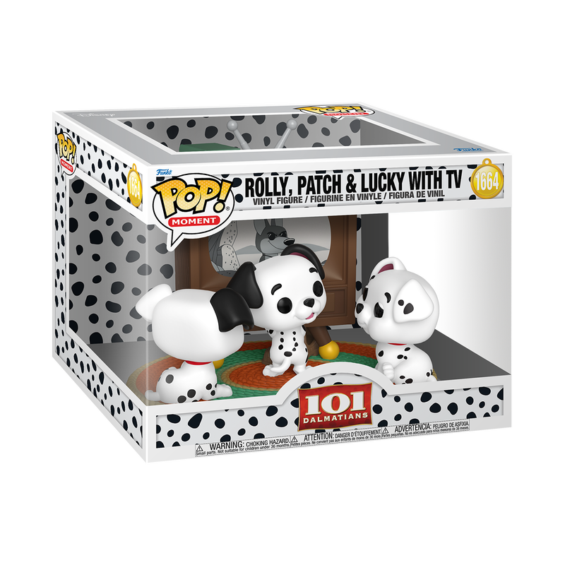 Funko POP! Rolly, Patch & Lucky with TV (Moment)