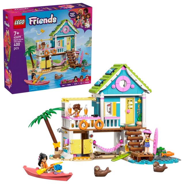 LEGO Beach House with Seals