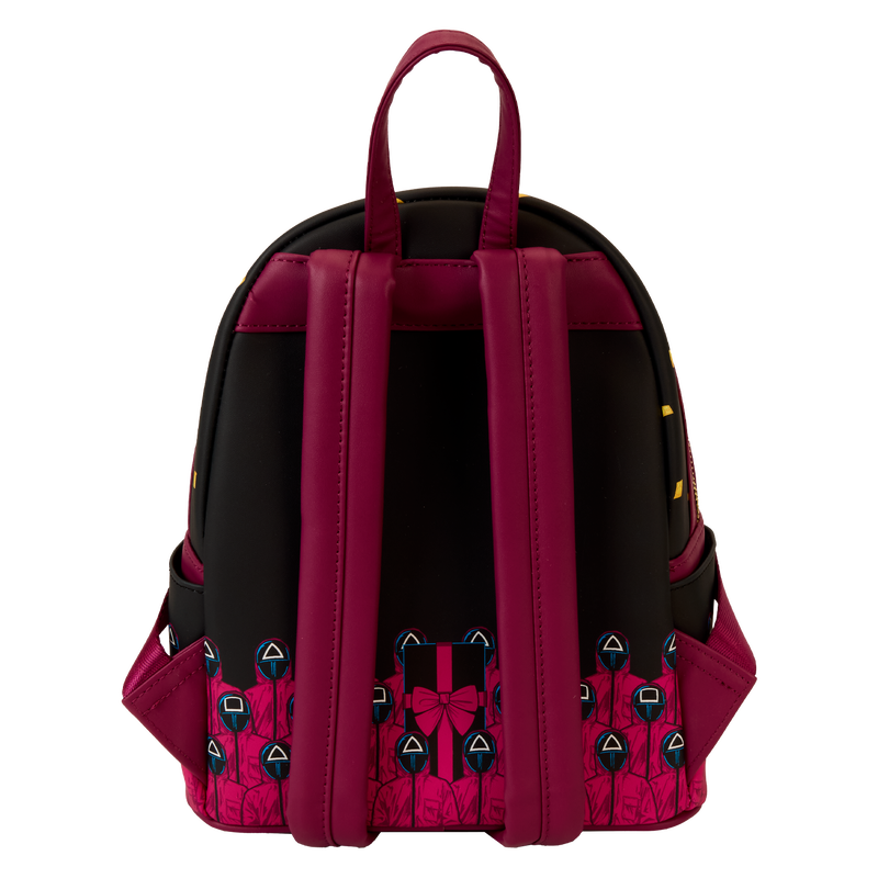 Loungefly Squid Game Piggy Bank Masked Men Backpack (Glow)