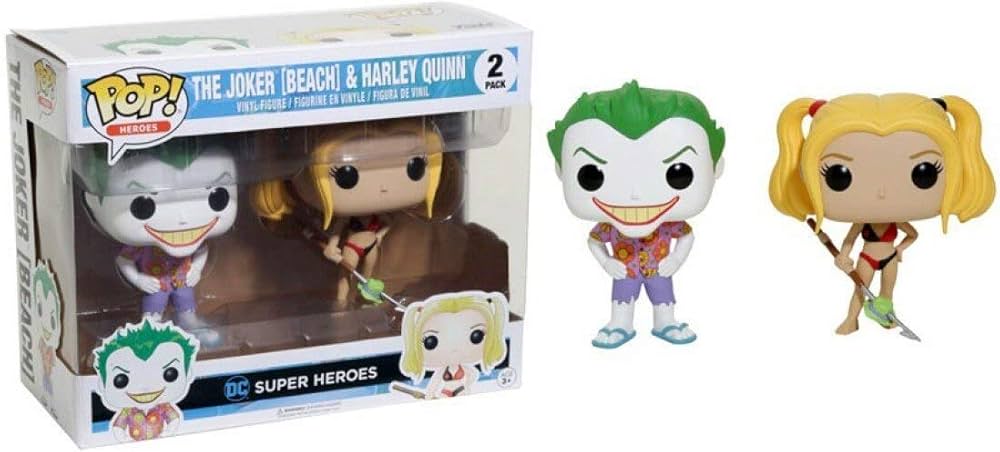 Funko POP! The Joker (Beach) & Harley Quinn (2-Pack) - Limited Edition Hot Topic Exclusive
