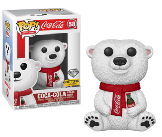 Funko POP! Coca-Cola Polar Bear (Diamond) - Limited Edition Hot Topic Exclusive