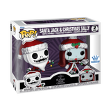 Funko POP! Santa Jack & Christmas Sally (Diamond) (2-Pack) - Limited Edition Funko Shop Exclusive