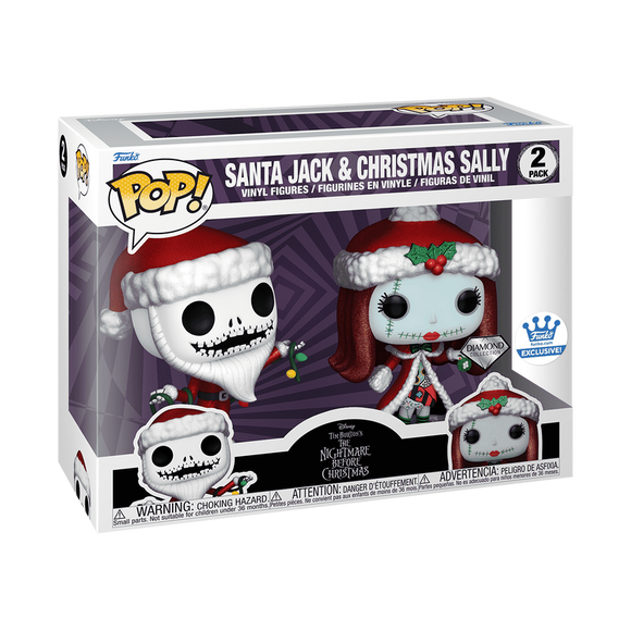 Santa Jack & Christmas Sally (Diamond) - Limited Edition Funko Shop Exclusive