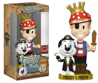 Freddy Funko with Proto (Wacky Wobbler) - Limited Edition 2024 Funtastic Voyage Exclusive