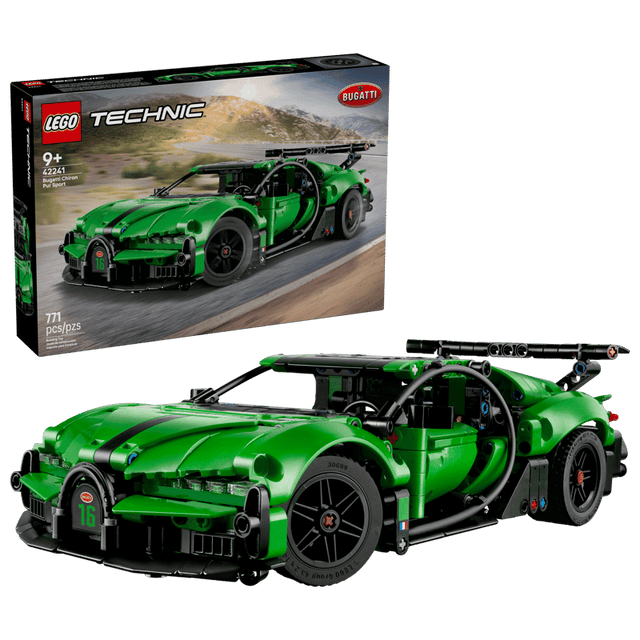 LEGO Green Bugatti Chiron Pur Sport Hypercar