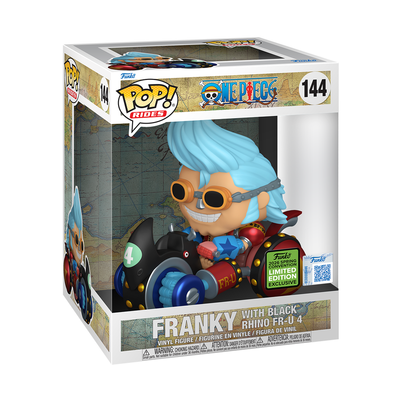 Funko POP! 6” Franky with Black Rhino FR-U 4 (Rides) - Limited Edition 2026 ECCC Exclusive