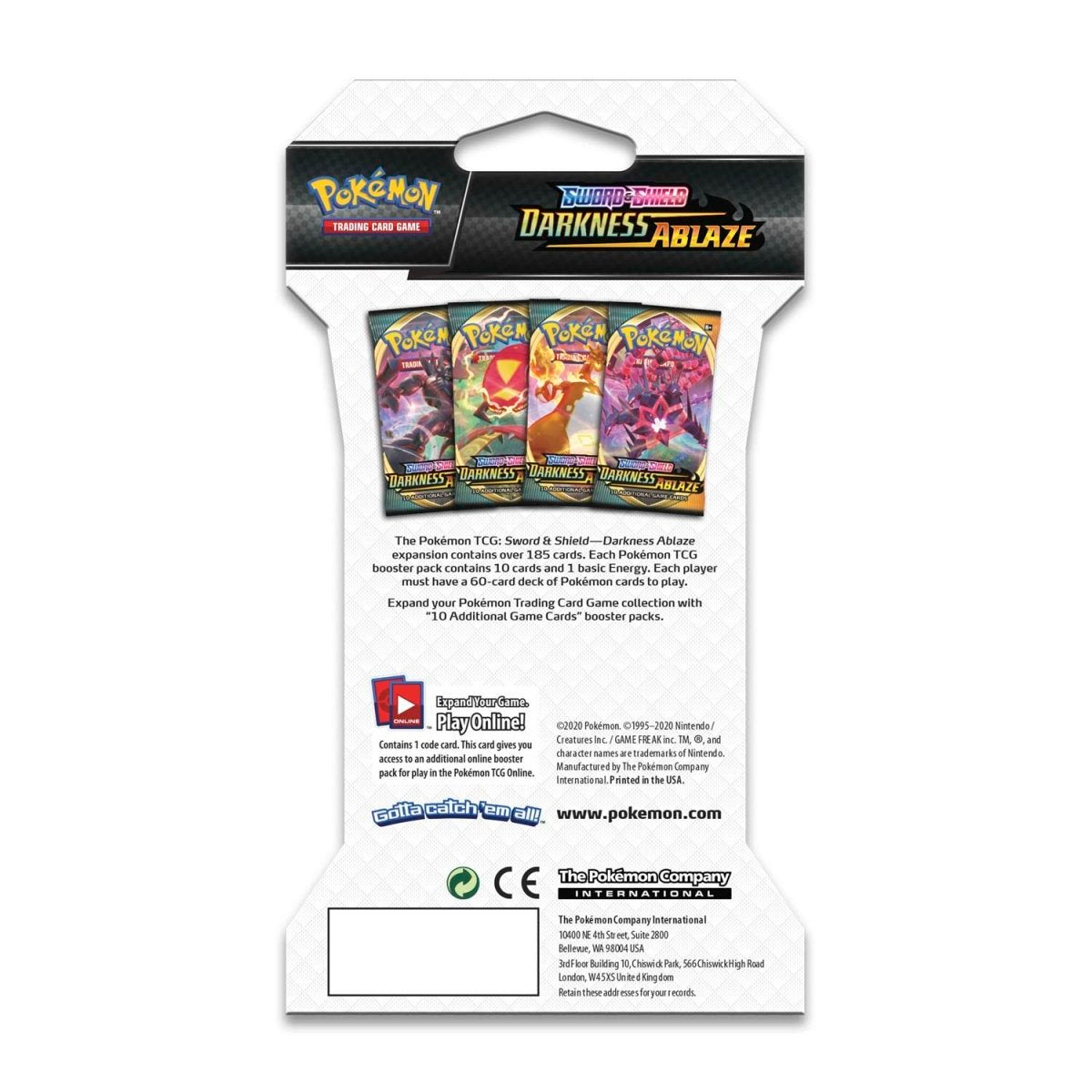 Sword & Shield Darkness Ablaze Booster Pack