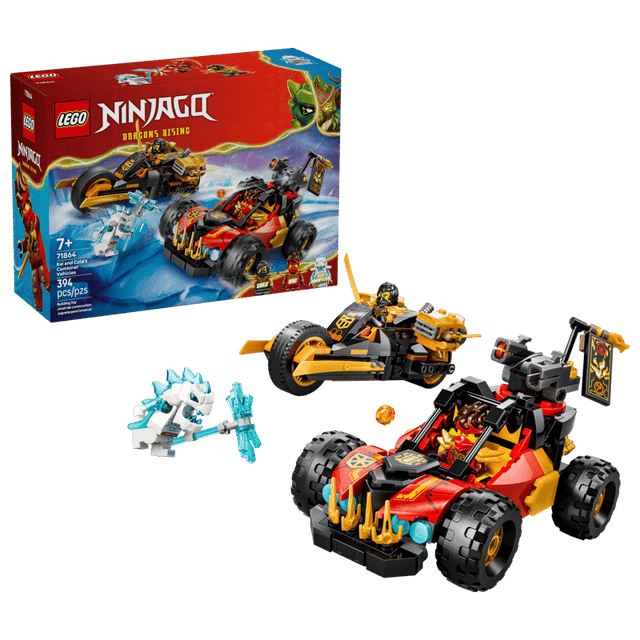 LEGO Kai and Cole's Combiner Vehicles