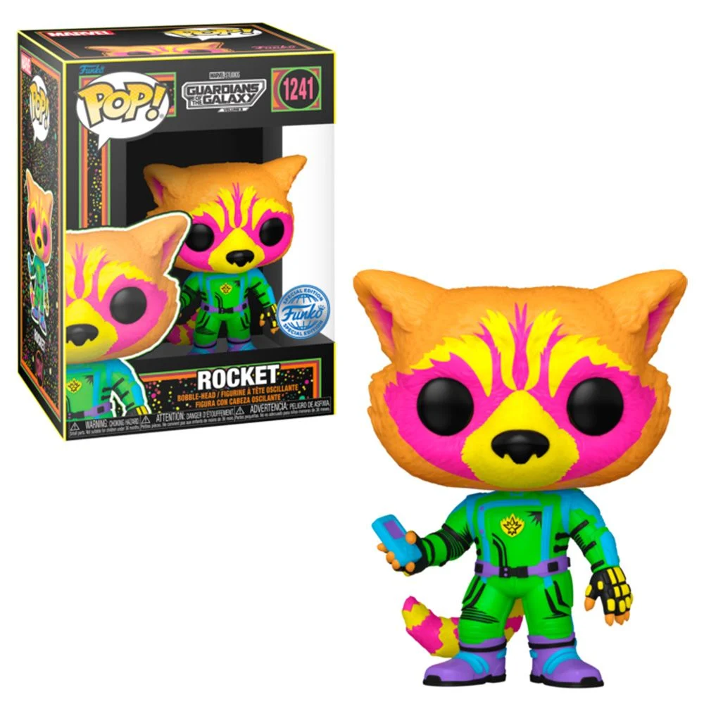 Funko POP! Rocket (Black Light) - Limited Edition Special Edition Exclusive