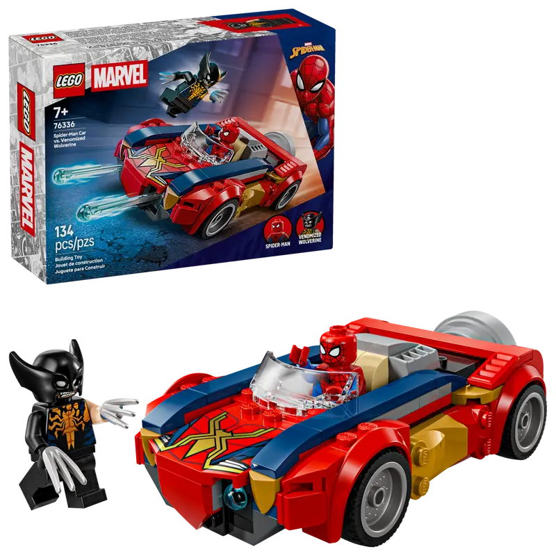 LEGO Spider-Man Car vs. Venomized Wolverine