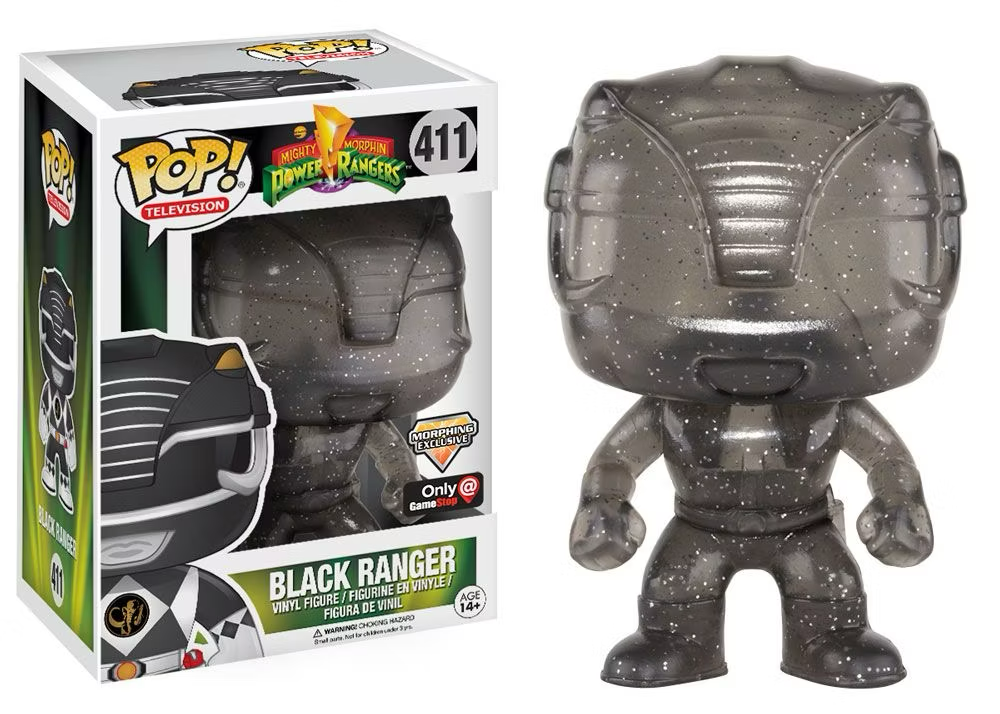 Funko POP! Black Ranger (Glitter) - Limited Edition Game Stop Exclusive