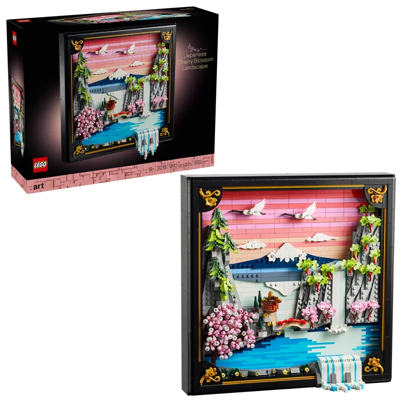 LEGO Japanese Cherry Blossom Landscape