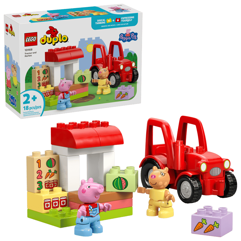 LEGO Tractor and Market