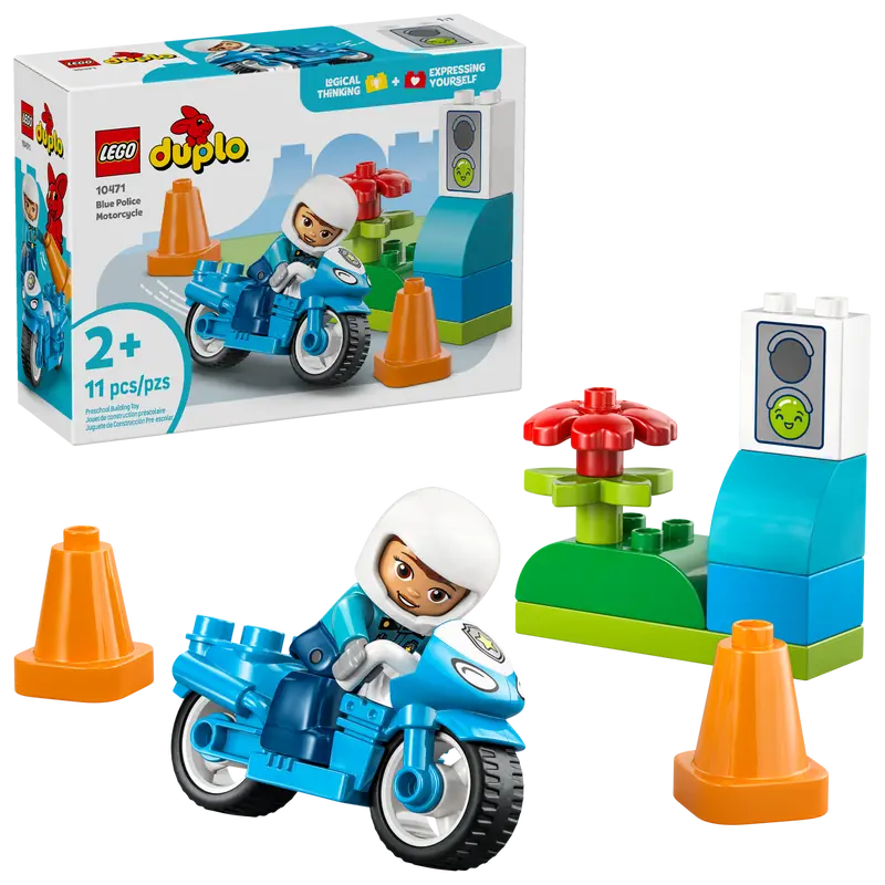 LEGO Blue Police Motorcycle