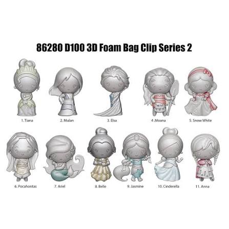 MONOGRAM Disney 100 Heroines Series 2 3D Foam Bag Clip
