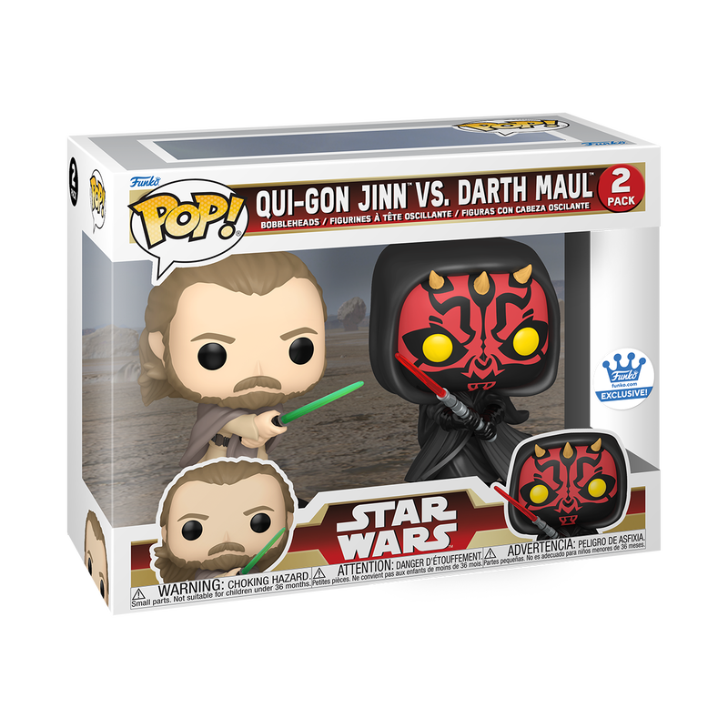 Qui-Gon Jinn Vs. Darth Maul - Limited Edition Funko Shop Exclusive