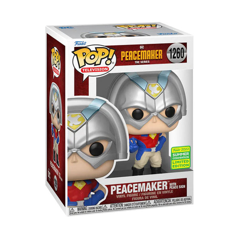 Funko POP! Peacemaker with Peace Sign - Limited Edition 2022 SDCC Exclusive