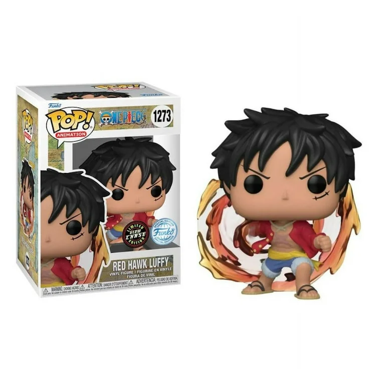 Funko POP! Red Hawk Luffy (Glow) - Limited Edition Chase - Limited Edition Special Edition Exclusive